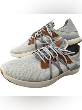 Olukai Mio Li Sneakers Men’s Size 13 Gray Knit Lace Up Casual Shoes